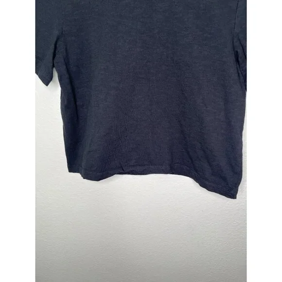 Clare V. X Monoprix Organic Cotton Black Short Sleeve Tee-Shirt Small - Picture 3 of 8